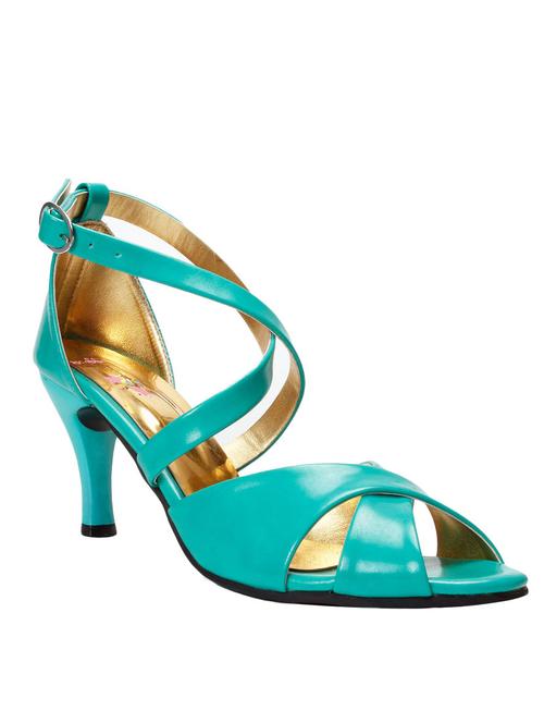 green leatherette sandal - 12356342 -  Standard Image - 0