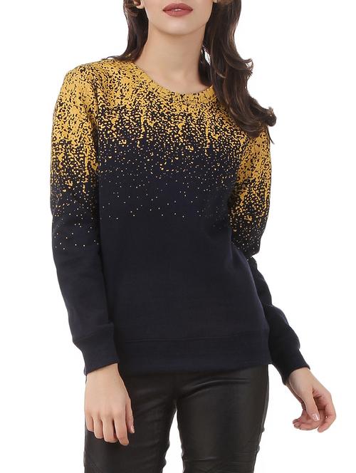 navy blue fleece sweatshirt - 12369819 - Standard Image - 0