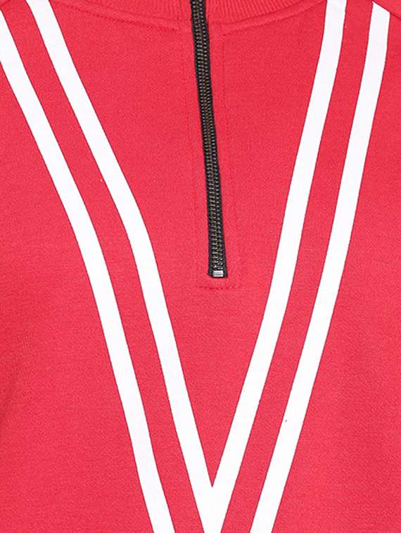 red fleece sweatshirt - 12369839 - Standard Image - 5