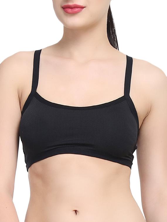 black styled back bralette - 12372265 -  Zoom Image - 0