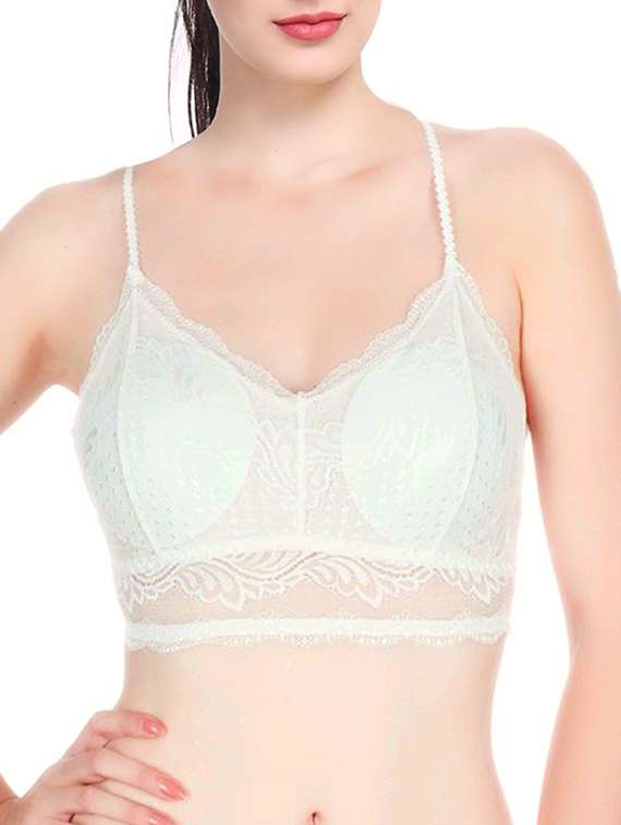 white lace bralette