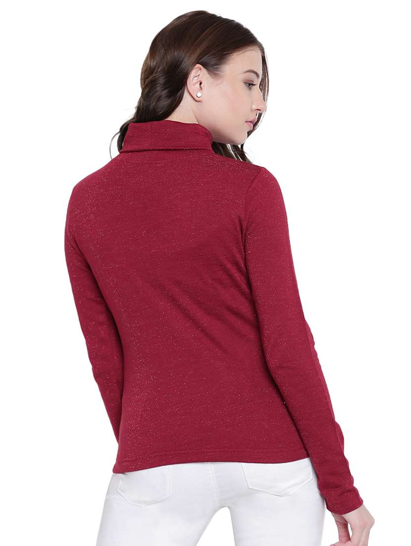 solid turtle neck pullover - 12375451 -  Standard Image - 3