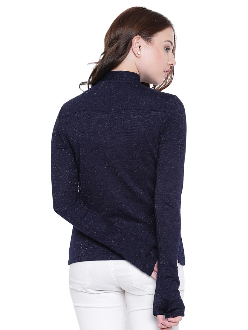 navy blue cotton pullover - 12375454 - Standard Image - 3