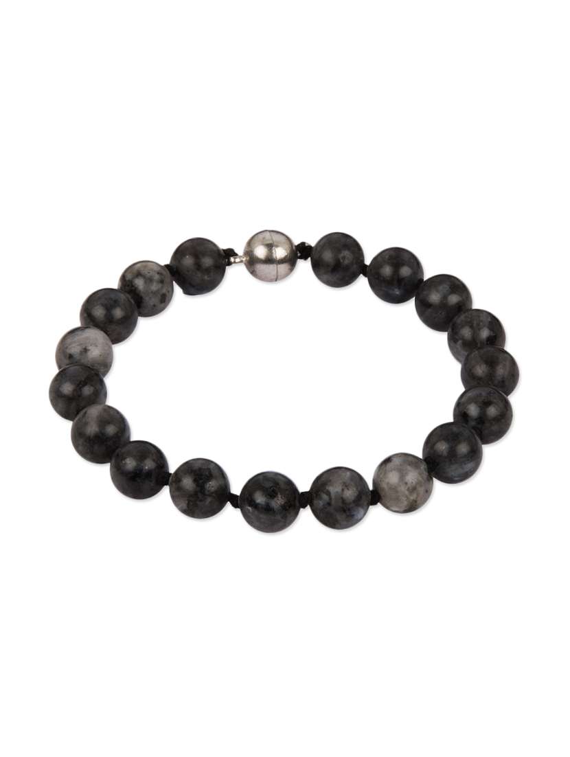 Black stone embellished bracelet