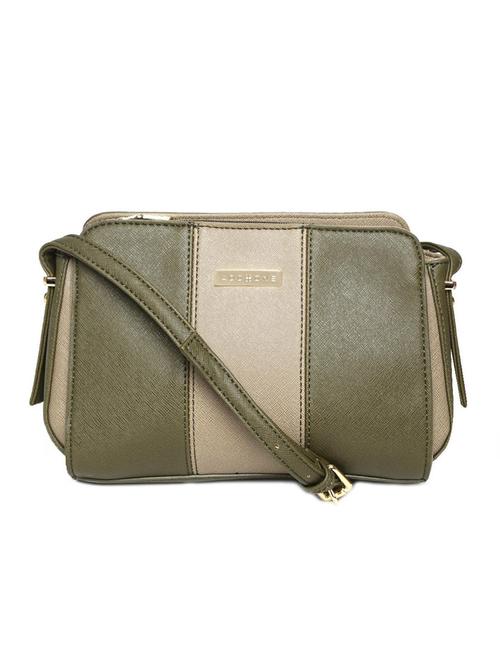 multi colored leatherette textured sling bag - 12393213 - Standard Image - 0