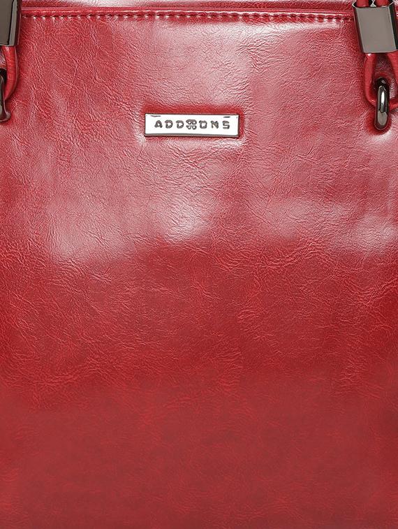 maroon leatherette handbag - 12393237 - Standard Image - 3