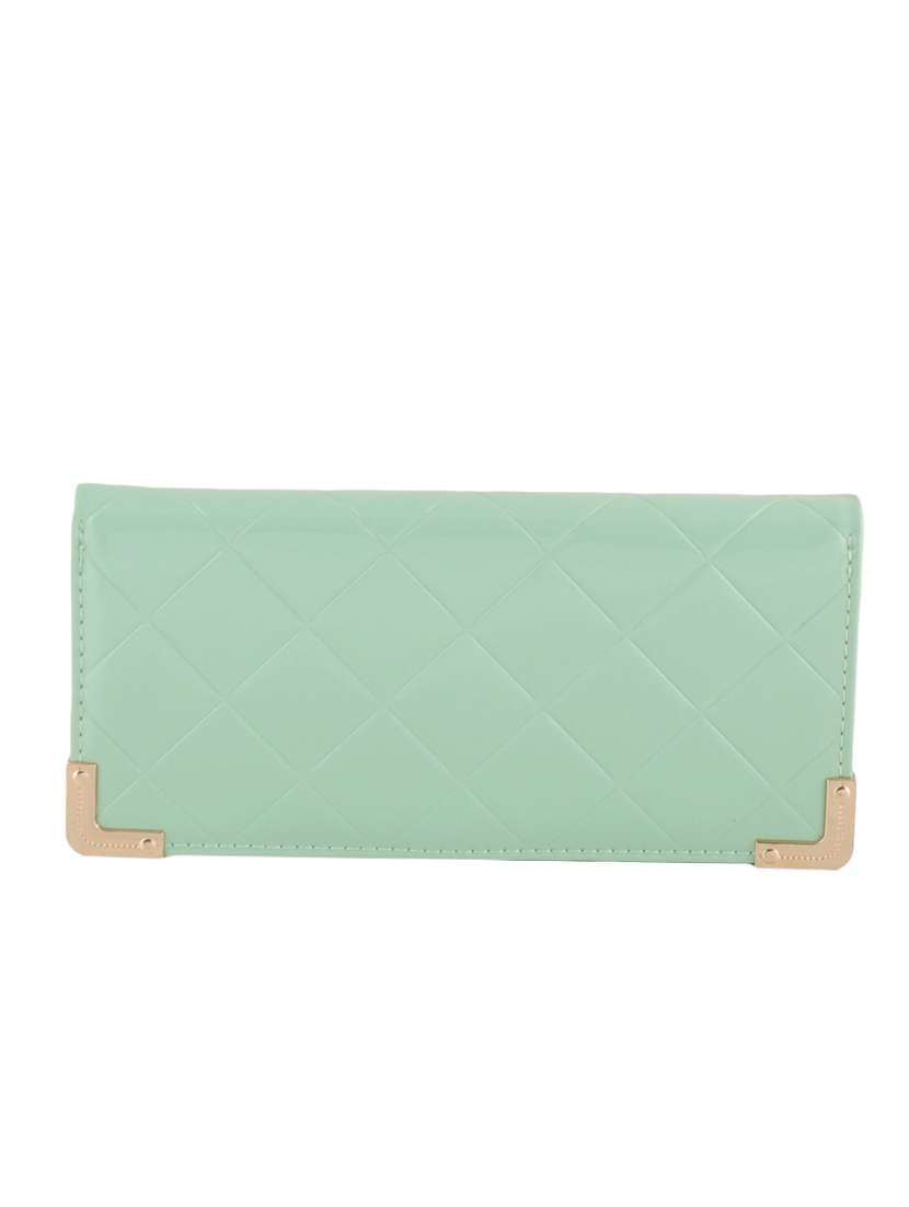 blue leatherette wallet