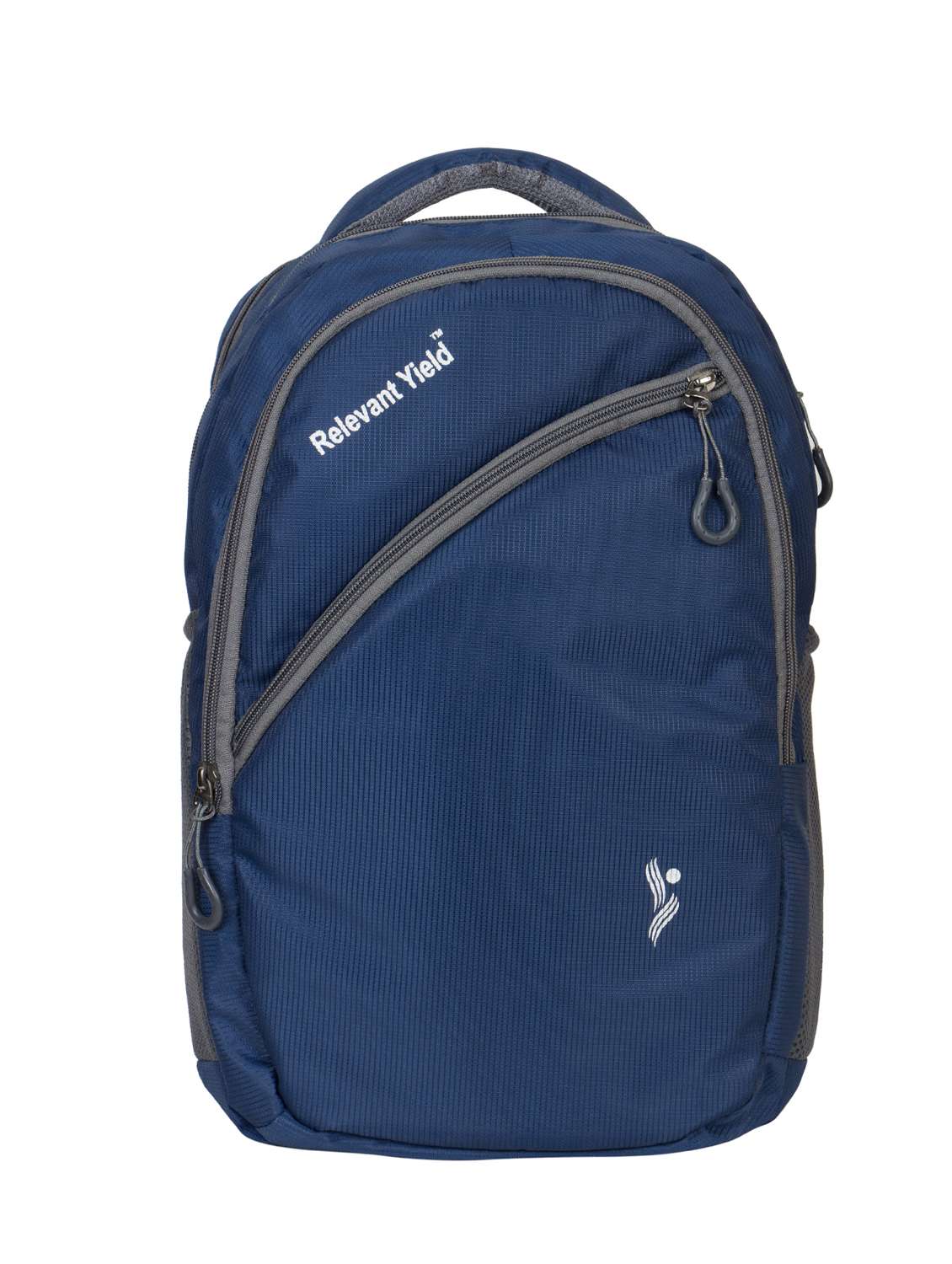 blue leatherette laptop bag