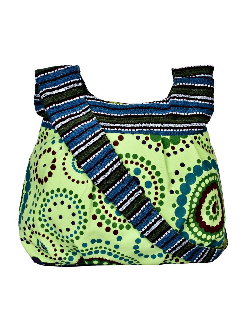 multi printed canvas sling bag - 12403124 - Zoom Image - 0