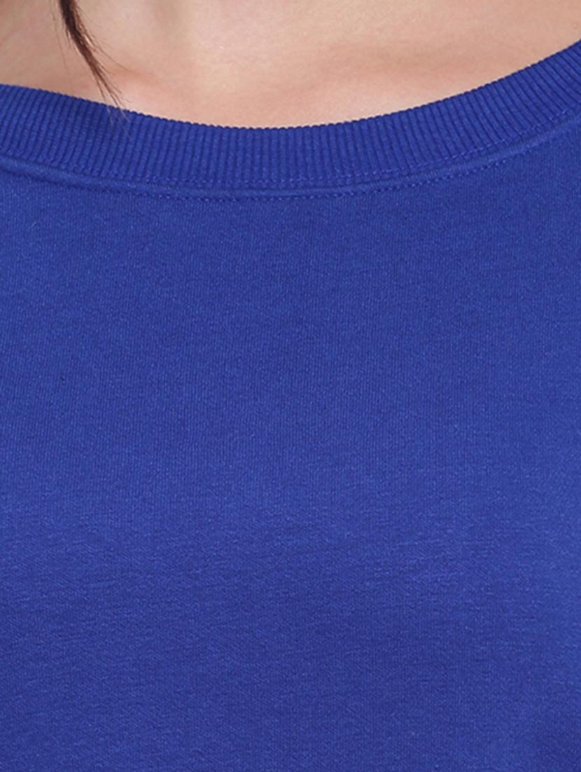 color block round neck sweatshirt - 12403229 - Standard Image - 3