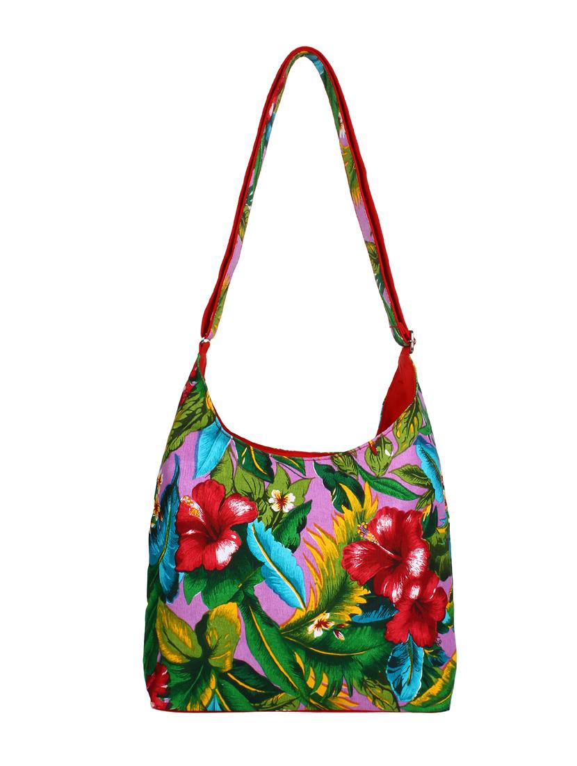 multi printed canvas sling bag - 12403586 -  Zoom Image - 0