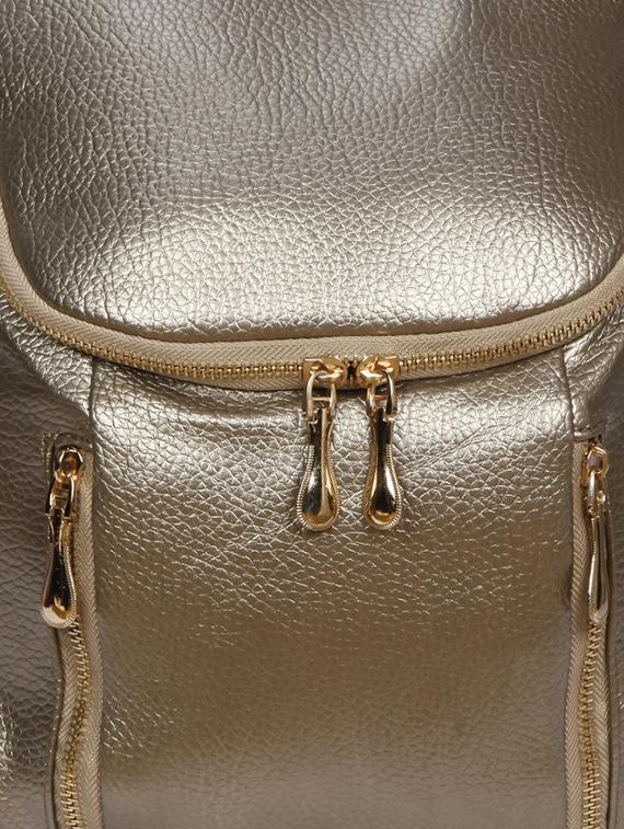 metallic leatherette backpack - 12404132 - Standard Image - 3