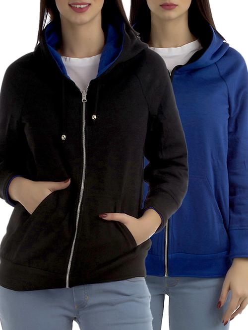 women's solid sweatshirt combo - 12405992 - Standard Image - 0
