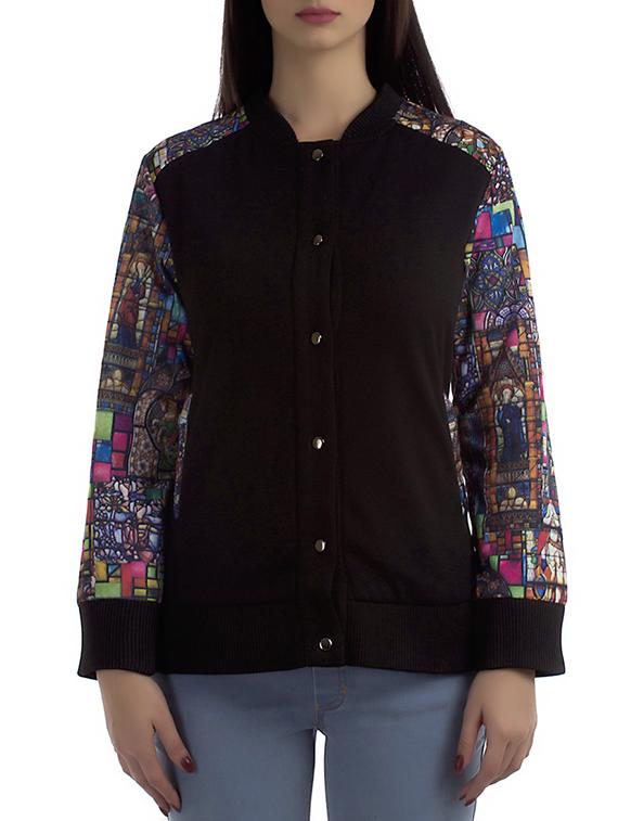 black fleece jacket - 12405995 -  Zoom Image - 0
