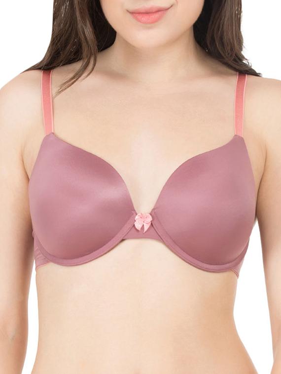 purple nylon plunge bra - 12409819 - Zoom Image - 0