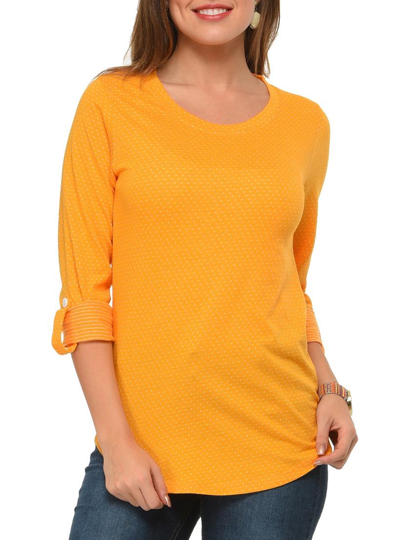 yellow cotton regular tshirt - 12420584 - Zoom Image - 0
