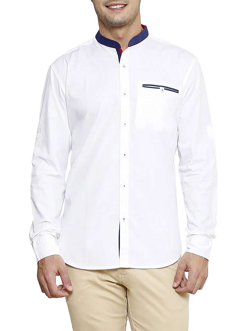 mens solid casual shirt