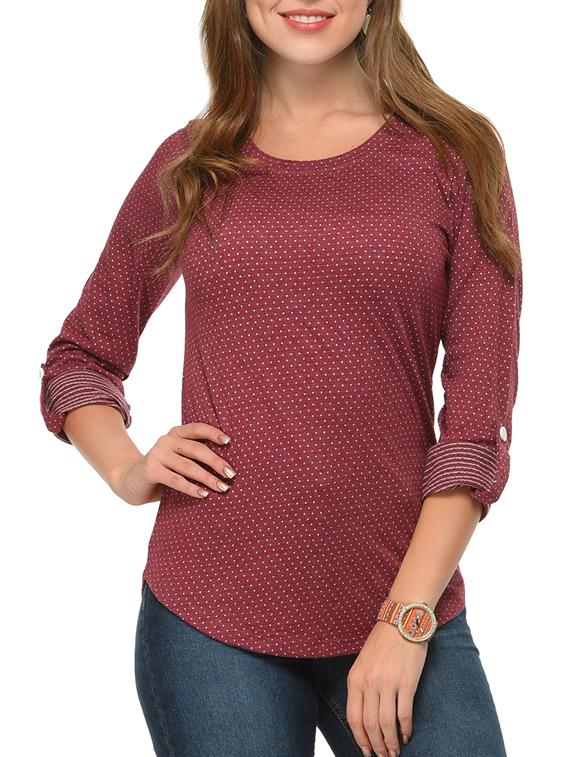 red cotton regular top - 12421637 - Zoom Image - 0