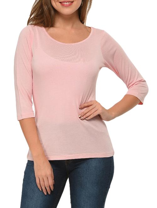 pink viscose regular top - 12421671 - Standard Image - 0