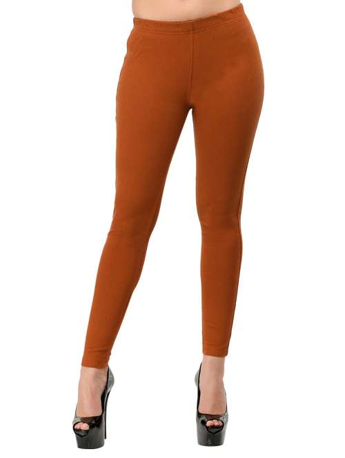 brown viscose jeggings