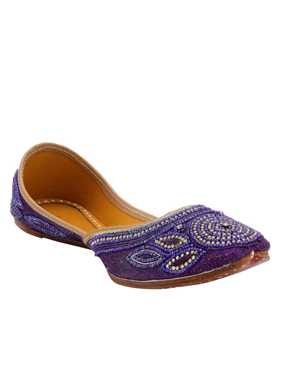 blue slip on mojari