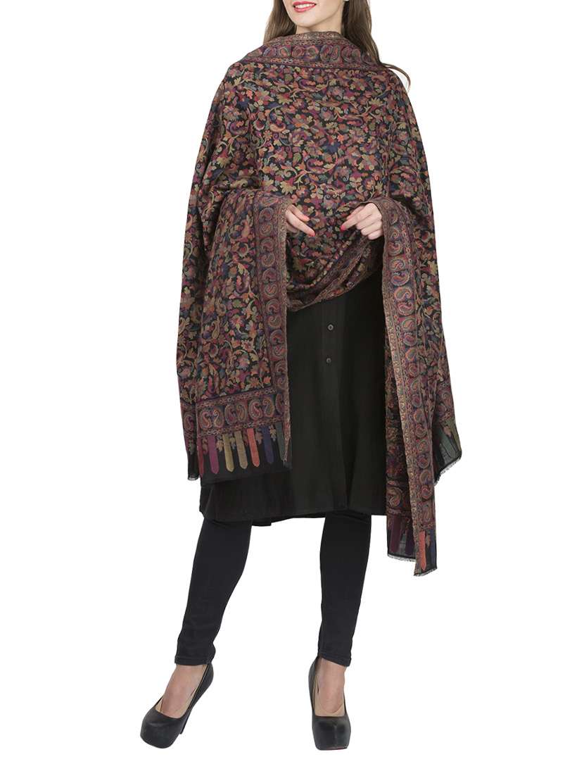multi colored woollen shawl