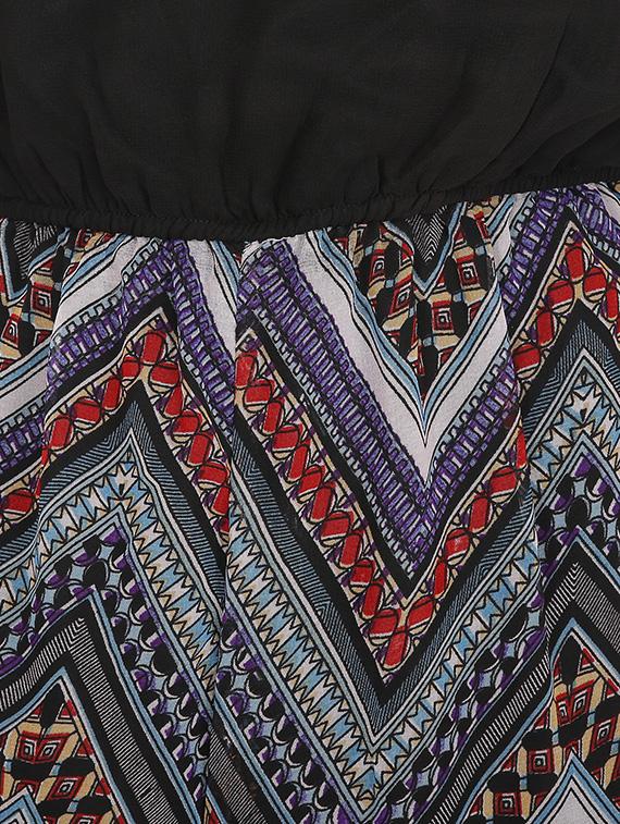 multicolored printed polyester full leg jumpsuit - 12448283 - Standard Image - 3