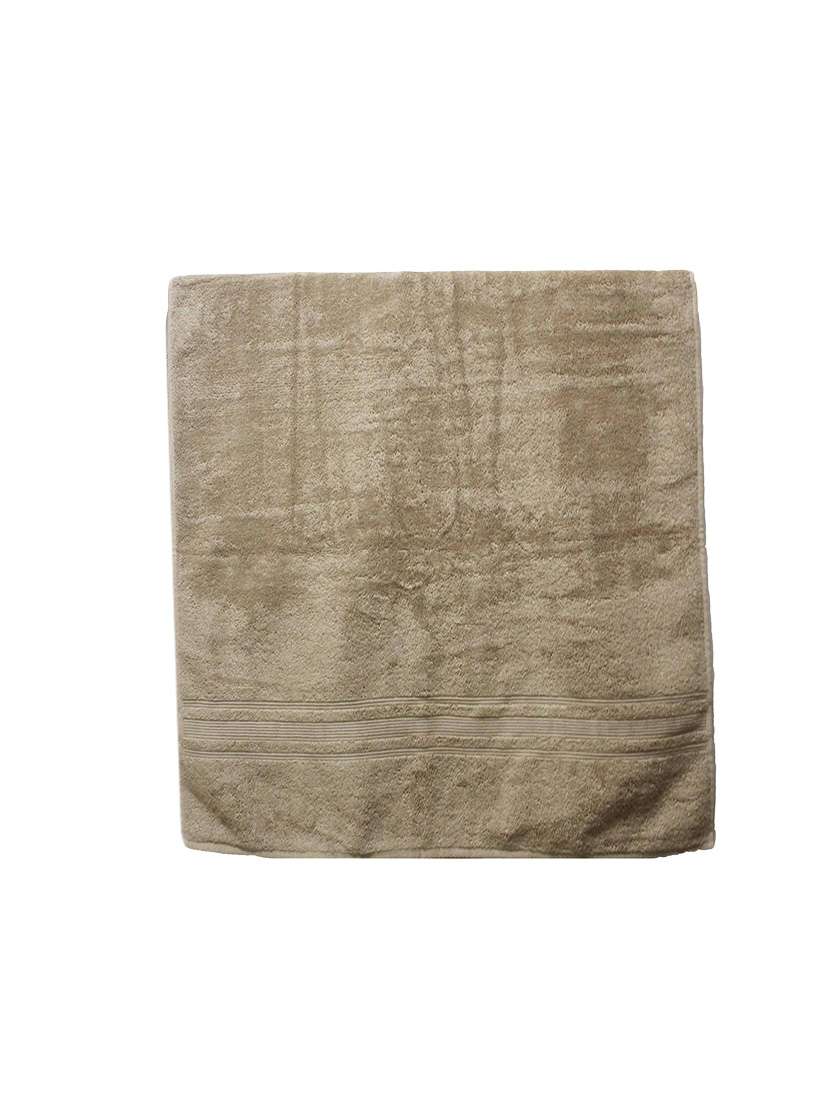 beige bath towel