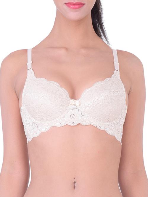 white lace push up bra - 12455798 - Standard Image - 0