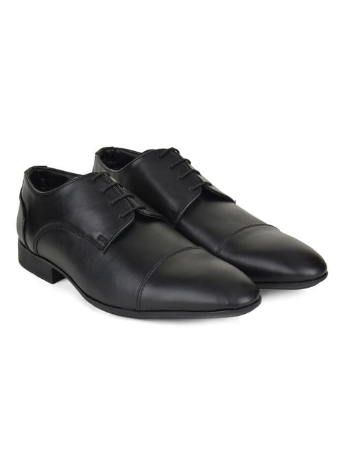 black leather derbies - 12456691 -  Standard Image - 0