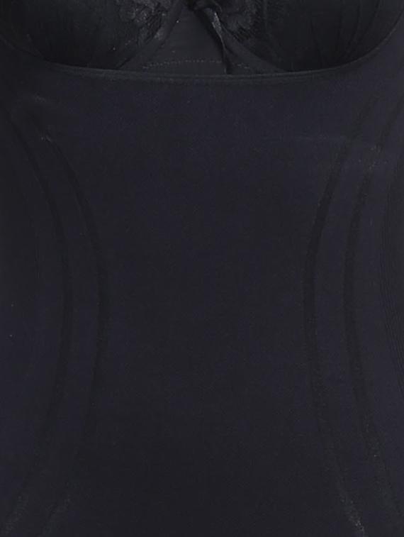 black cotton body suit shapewear - 12456947 - Standard Image - 3