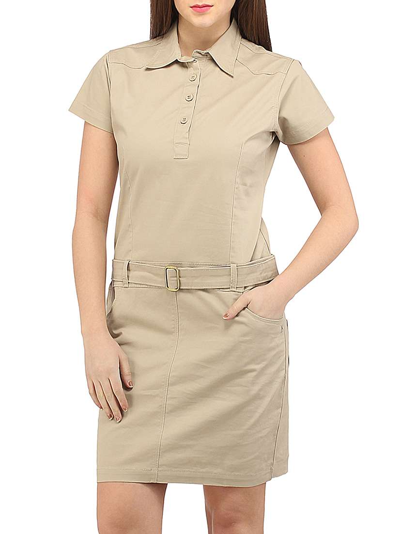 beige cotton shirt