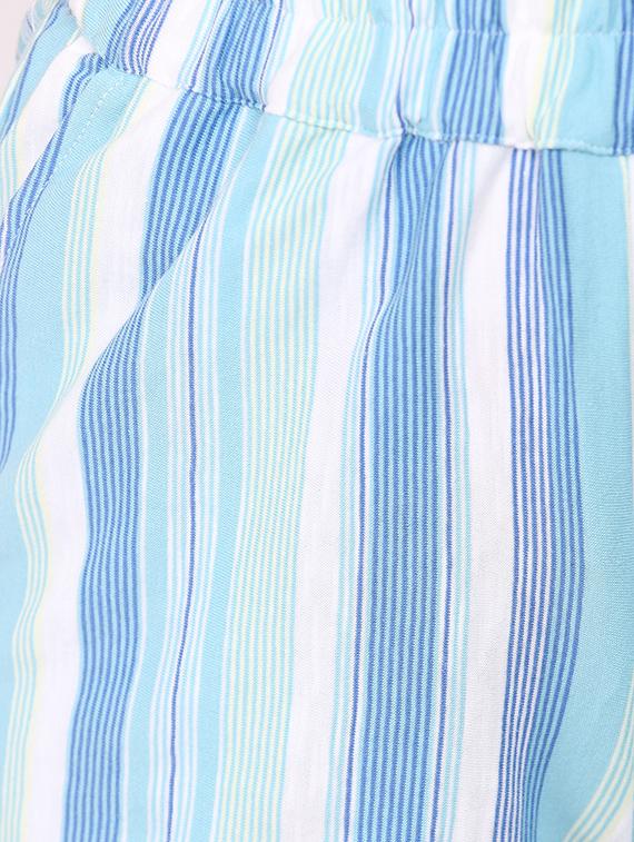 blue striped cotton hot pants - 12462079 - Standard Image - 3