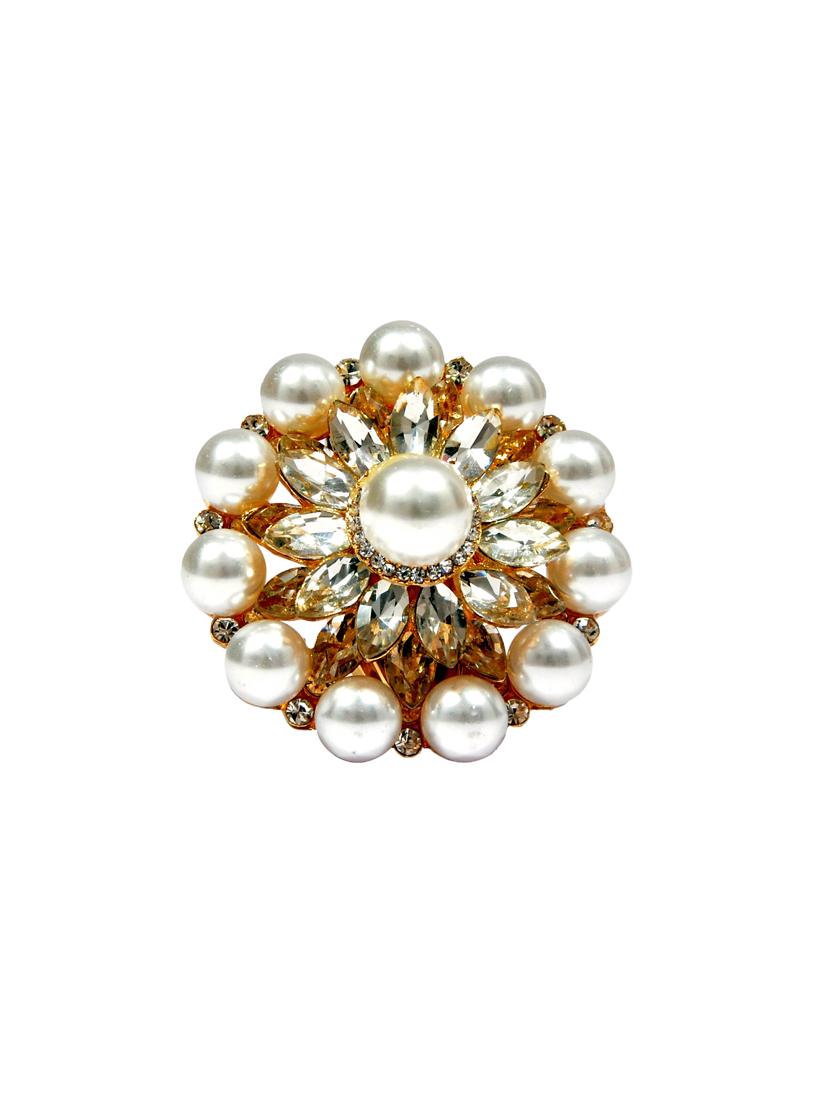 white brass brooch - 12488741 -  Zoom Image - 0