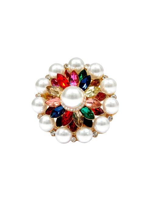 multi brass brooch - 12488745 -  Standard Image - 0