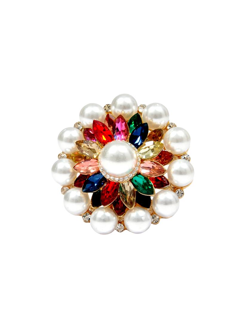 multi brass brooch - 12488745 -  Zoom Image - 0