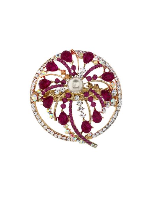 stone embellished hair clip - 12489871 - Standard Image - 0