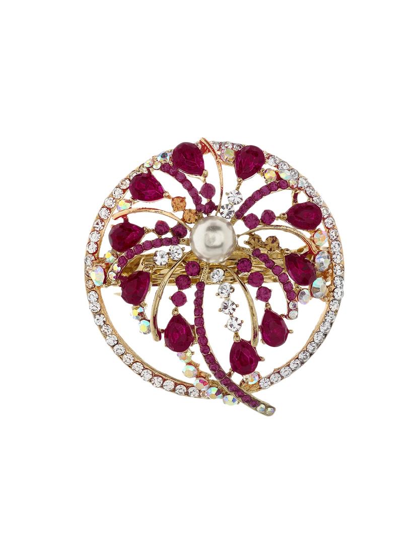 stone embellished hair clip - 12489871 - Zoom Image - 0