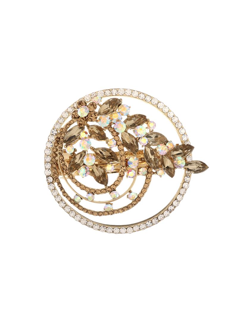 gold stone embellished hair clip - 12489880 - Zoom Image - 0