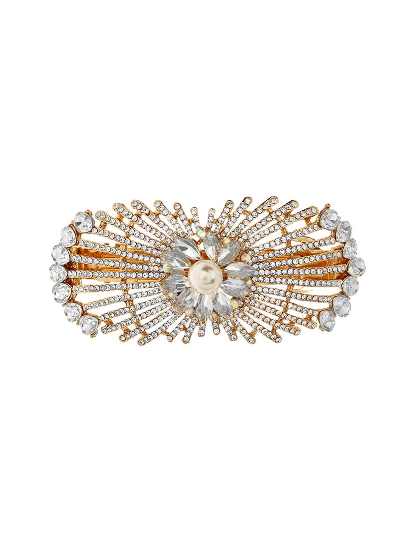 stone embellished hair clip - 12489887 -  Zoom Image - 0