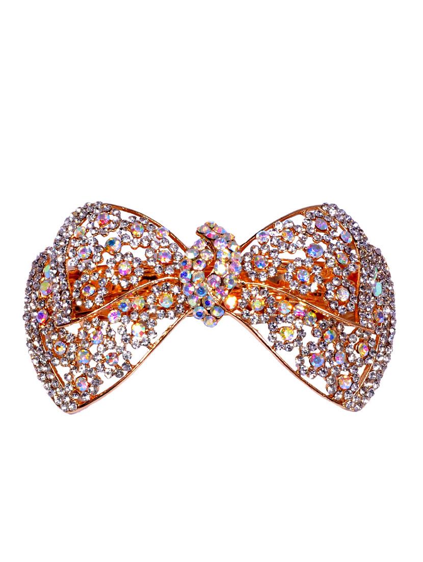 stone embellished hair clip - 12490004 -  Zoom Image - 0