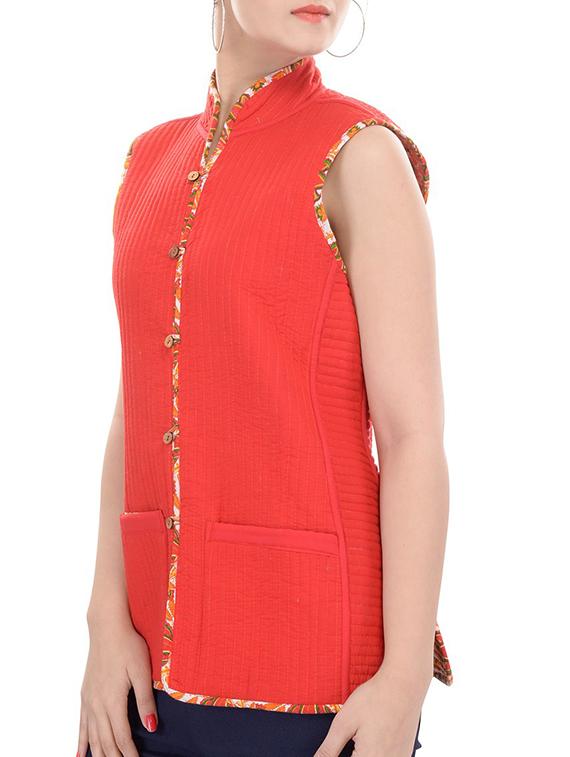 multicolored cotton reversible quilted jacket - 12495107 - Standard Image - 3