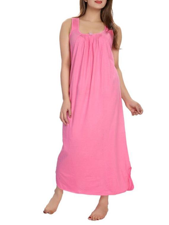 pink cotton gown - 12495390 - Zoom Image - 0