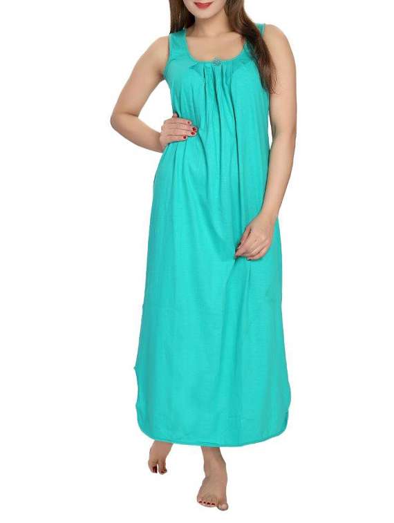 light blue cotton gown - 12495395 - Zoom Image - 0