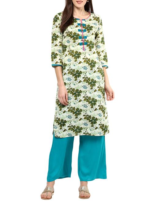 multi cotton straight stitched suit - 12503865 -  Standard Image - 0