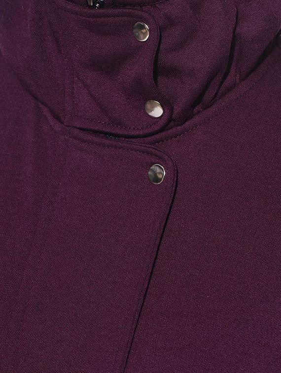 solid purple fleece jacket - 12507010 - Standard Image - 3