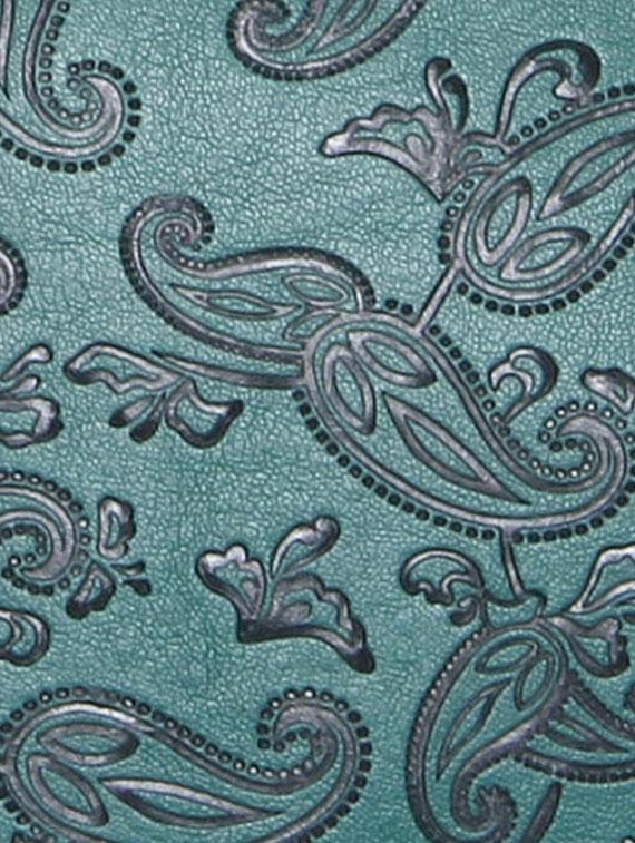 green leatherette embossed handbag - 12522676 - Standard Image - 3