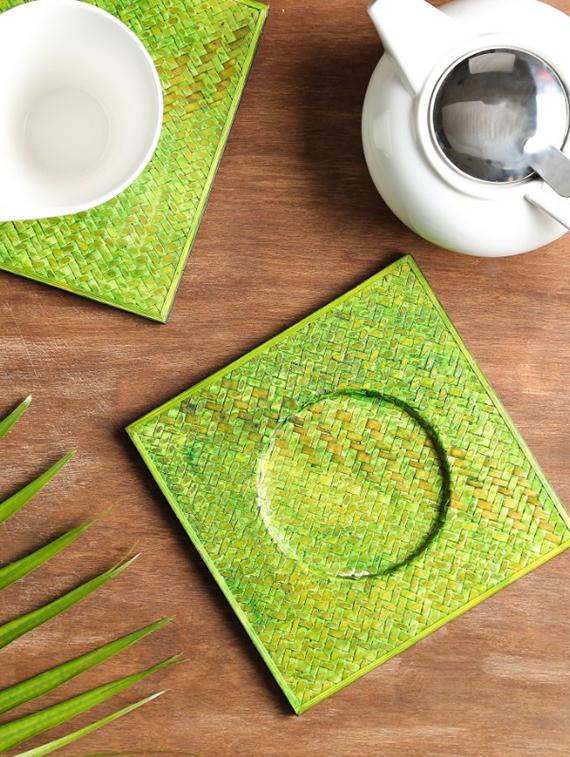 unravel india sabai grass brown trivet set(set of 2) - 12526196 -  Zoom Image - 0