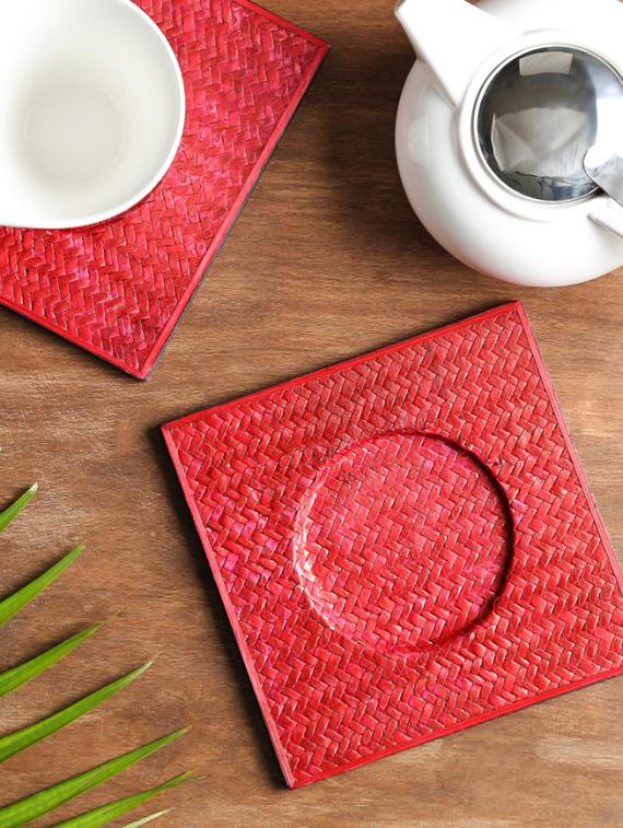 unravel india sabai grass brown trivet set(set of 2) - 12526197 - Zoom Image - 0