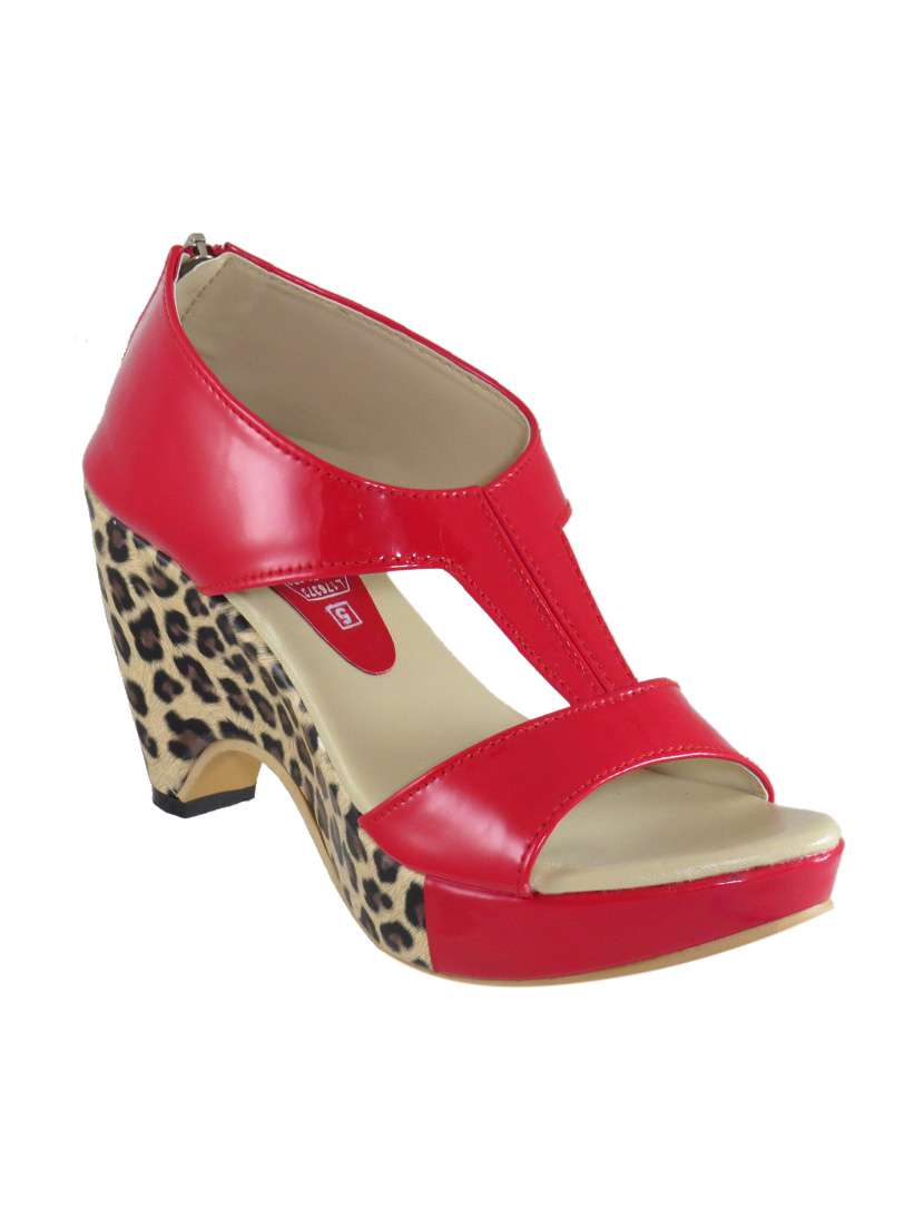 red closed back  sandal - 12543029 -  Zoom Image - 0
